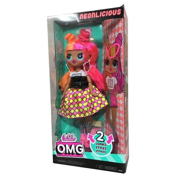 L.O.L. Surprise O.M.G. Neonlicious Fashion Doll With 2 Looks & Accessories - Picture 1 of 3